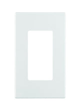 Load image into Gallery viewer, Leviton 80301-SW 1-Gang Decora Plus Wallplate Screwless Snap-On Mount, White
