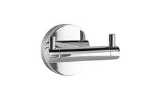 Load image into Gallery viewer, Croydex Flexi-Fix Britannia Durable Brass and Stainless Steel Construction Flat Double Robe Hook
