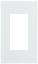 Load image into Gallery viewer, Leviton 80301-SW 1-Gang Decora Plus Wallplate Screwless Snap-On Mount, White
