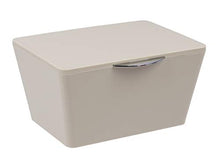 Load image into Gallery viewer, Wenko, Taupe, Brasil Decorative Box Organization, Container For Bathroom Storage, Small Basket With Lid, 7.48 x 3.94 x 6.10 in, 19 x 15.5 x 10 cm
