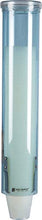 Load image into Gallery viewer, San Jamar C4160TBL Small Pull-Type Water Cup Dispenser, Fits 3 to 4-1/2 oz Cone Cups and 3 to 5 oz Flat Bottom Cups, Transparent Blue
