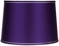 Sydnee Satin Dark Purple Gray Trim Lamp Shade 14