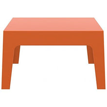 Load image into Gallery viewer, Compamia Box Resin Patio Coffee Table in Orange, Commercial Grade
