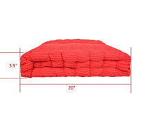 Load image into Gallery viewer, ChezMax Chair Cushions Large Outdoor Indoor Seat Cushion Thickened Bench Mat Durable Floor Pillow Winter Chair Pads for Bedroom Balcony Car Office Patio Sofa Travel Red Square 20&quot;
