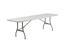 Load image into Gallery viewer, Offex 30&#39;&#39;W x 96&#39;&#39;L Plastic Bi-Folding Table with Non-marring Foot Caps
