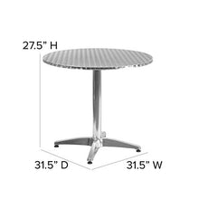 Load image into Gallery viewer, Flash Furniture 31.5&#39;&#39; Round Aluminum Indoor-Outdoor Table with Base
