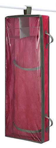 Whitmor 6129-5343 Gift Wrap Organizer, 43 in x 15 in x 5 in, Red