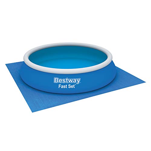 Bestway 58003-19 Ground Cloth Swimming Pool Floor Protector, 488 x 488 x 1 cm, Blue