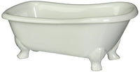 Kingston Brass BATUBW 7-Inch Length Ceramic Tub Miniature with Feet, White