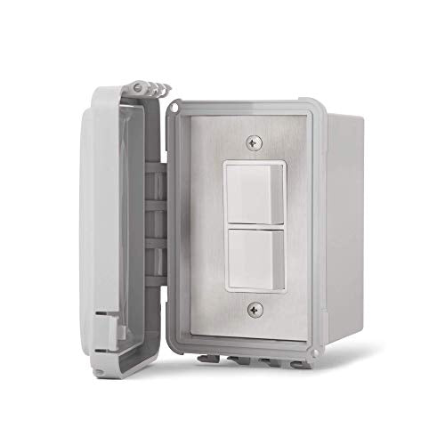Infratech Single Duplex Stack Switch, Surface Mount Control W/Weatherproof Cover, 14-4320