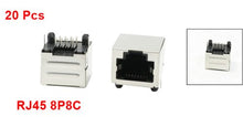 Load image into Gallery viewer, uxcell 20 Pcs Stainless Steel Shieled 8P8C RJ45 PCB Jack Port 15 x 15.5 x 12mm
