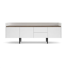 Load image into Gallery viewer, Tvilum 7004849dj Unit 2 Drawer and 3 Door Sideboard, White/Walnut
