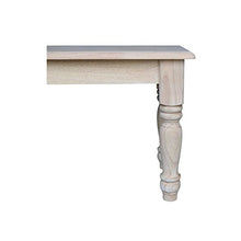 Load image into Gallery viewer, International Concepts Farmhouse Bench, Unfinished

