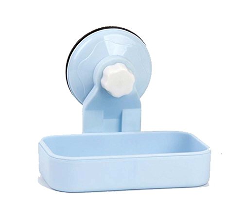 DRAGON SONIC Multi-Function Use of Wall-Mounted Soap Box/Soap Stand-Blue