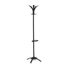 Load image into Gallery viewer, Alba Coat Stand/Stand Alone Rack, Ten Knobs, Metal/Plastic, Black
