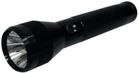 HAWK 10 Inch Long Black Aluminum Flashligh With Textured Handle - FL302BK