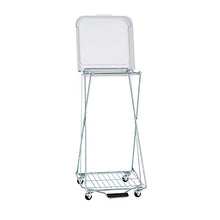 Load image into Gallery viewer, R&amp;B Wire 697 Healthcare Rolling Wire Hamper Stand with Foot Pedal
