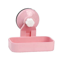 DRAGON SONIC Multi-Function Use of Wall-Mounted Single-Layer Soap Box-Pink