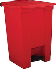Load image into Gallery viewer, RCP6144RED Step-On Waste Container, Square, Plastic, 12 gal, Red
