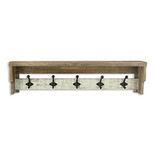 Load image into Gallery viewer, Cheung&#39;s 4672 Wall Storage with 5 Metal Hooks, 31.5&quot;, Multicolored
