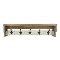 Cheung's 4672 Wall Storage with 5 Metal Hooks, 31.5