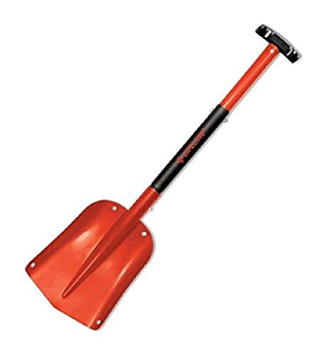 Lifeline Aluminum Sport Utility Shovel, 3 Piece Collapsible Design, Perfect Snow Shovel for Car, Camping and Other Outdoor Activities, Red