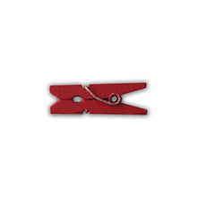 Load image into Gallery viewer, LWR CRAFTS Wooden Mini Clothespins 200 Per Pack 1&quot; 2.5cm (Red)

