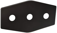 Westbrass Three-Hole Remodel Plate, Oil Rubbed Bronze, D505-12