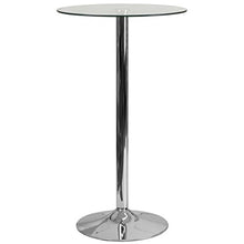 Load image into Gallery viewer, Flash Furniture 23.75&#39;&#39; Round Glass Table with 41.75&#39;&#39;H Chrome Base
