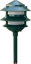 Load image into Gallery viewer, Dabmar Lighting LV-LED102-G Pagoda Fixture, 3 Tier 20 LED&#39;s 1.6W 12V, Green Finish
