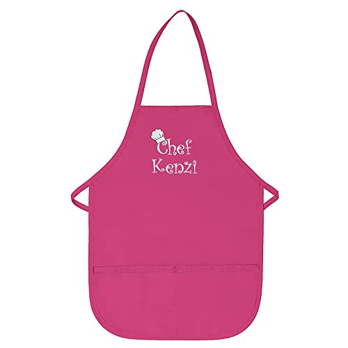 THE APRONPLACE Personalized Chef Any Name Child Apron Regular Add your own name for kids, kitchen, baking