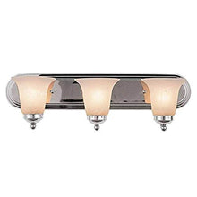 Load image into Gallery viewer, TRANSGLOBE CB-3503 PC Bel-Air Contemporary Bath Bar Light, Polished Chrome Housing, Marbleized Glass Shade, 3 Lamps, 100 W Medium
