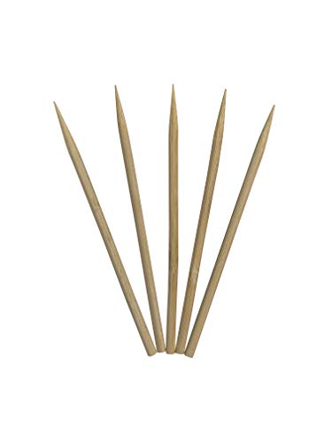 KingSeal Natural Bamboo Wood Meat Skewers, Kebab Sticks - 4.5 Inches, 3.5mm Diameter, 10 Boxes of 1000 per Box (10,000pcs Total)