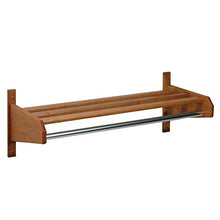 Load image into Gallery viewer, Wooden Mallet 38-Inch Coat and Hat Rack, Medium Oak
