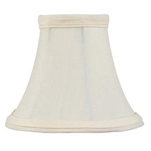 Load image into Gallery viewer, Livex Lighting S102 Chandelier Shade, Ivory Silk Bell Clip Shade
