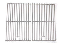 Replacement Stainless Steel Cooking Grates for Charmglow 810-7450-s, Nexgrill 720-0057-3b, Perfect Glo, Turbo 3-Burner, Gas Grill Models, Set of 2