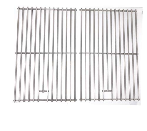 Replacement Stainless Steel Cooking Grates for Charmglow 810-7450-s, Nexgrill 720-0057-3b, Perfect Glo, Turbo 3-Burner, Gas Grill Models, Set of 2