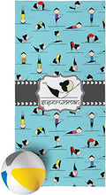 Load image into Gallery viewer, RNK Shops Yoga Poses Beach Towel (Personalized)
