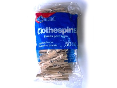 Diamond C47 Hardwood Clothespins - Bag of 50