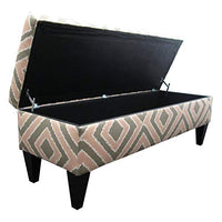 Sole Designs Nouvea Collection Upholstered Storage Bench with Built in Storage, 56