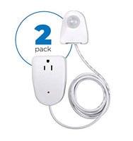 Motion Sensor Outlet Device, 2 Pack â?? Plug In Motion Sensor Device Turns On Your Lamp, Radio Or Ap