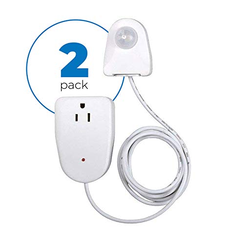 Motion Sensor Outlet Device, 2 Pack â?? Plug In Motion Sensor Device Turns On Your Lamp, Radio Or Ap