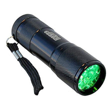 Load image into Gallery viewer, HQRP Pocket Size Powerful Green Light Flashlight with 9 LEDs for Navigation, Night Walking, Fishing
