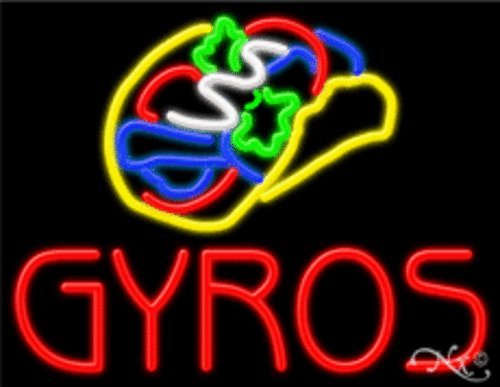 Gyros Handcrafted Energy Efficient Real Glasstube Neon Sign