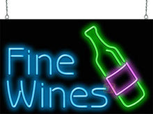Load image into Gallery viewer, Fine Wines Neon Sign
