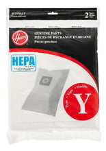 Load image into Gallery viewer, Hoover Type Y Hepa Filter Bag, Set Of 2
