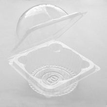 Load image into Gallery viewer, 100 Large Clear Single-Serving Cupcake Containers w/Decorative Stickers
