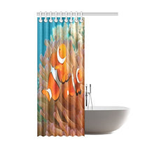 Load image into Gallery viewer, CTIGERS Shower Curtain for Kids Underwater World Beautiful Fishes and Corals Polyester Fabric Bathroom Decoration 48 x 72 Inch

