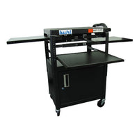 Height Adjustable AV Cart with Security Cabinet