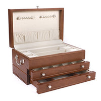 American Chest Corp. J02C First Lady Jewel Chest, Solid American Hardwood with Heritage Cherry Finish, Multicolor